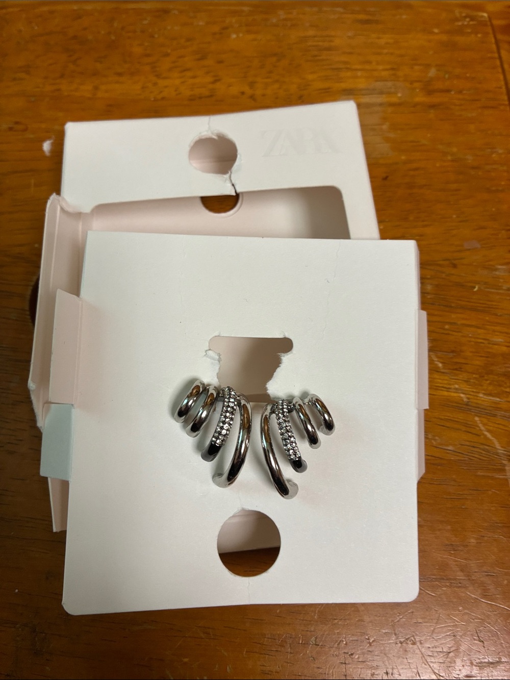 Zara Silver-Tone Multi Hoop Ear Cuff Set
